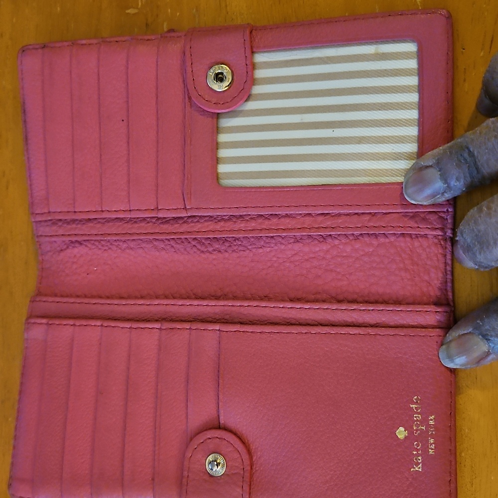 Kate Spade Fuchsia Leather Wallet - Picture 4 of 11